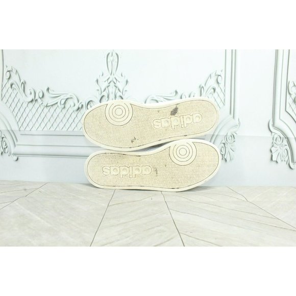 Adidas  White Leather Lace Up Low Top Athletic Sneaker Shoes Size 4.5 - Picture 9 of 9